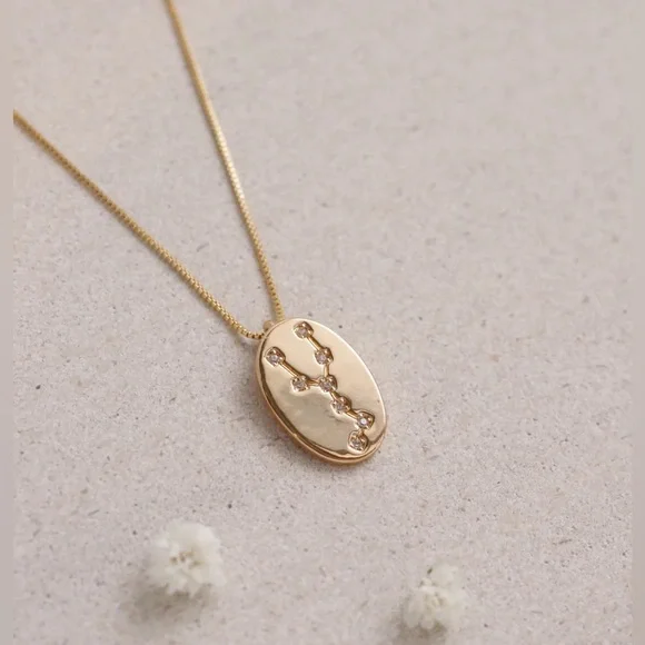 Zodiac coin shop necklace anthropologie